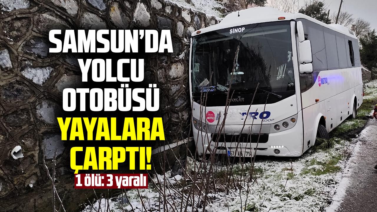 Samsun'da yolcu otobüsü yayalara çarptı! 3 yaralı