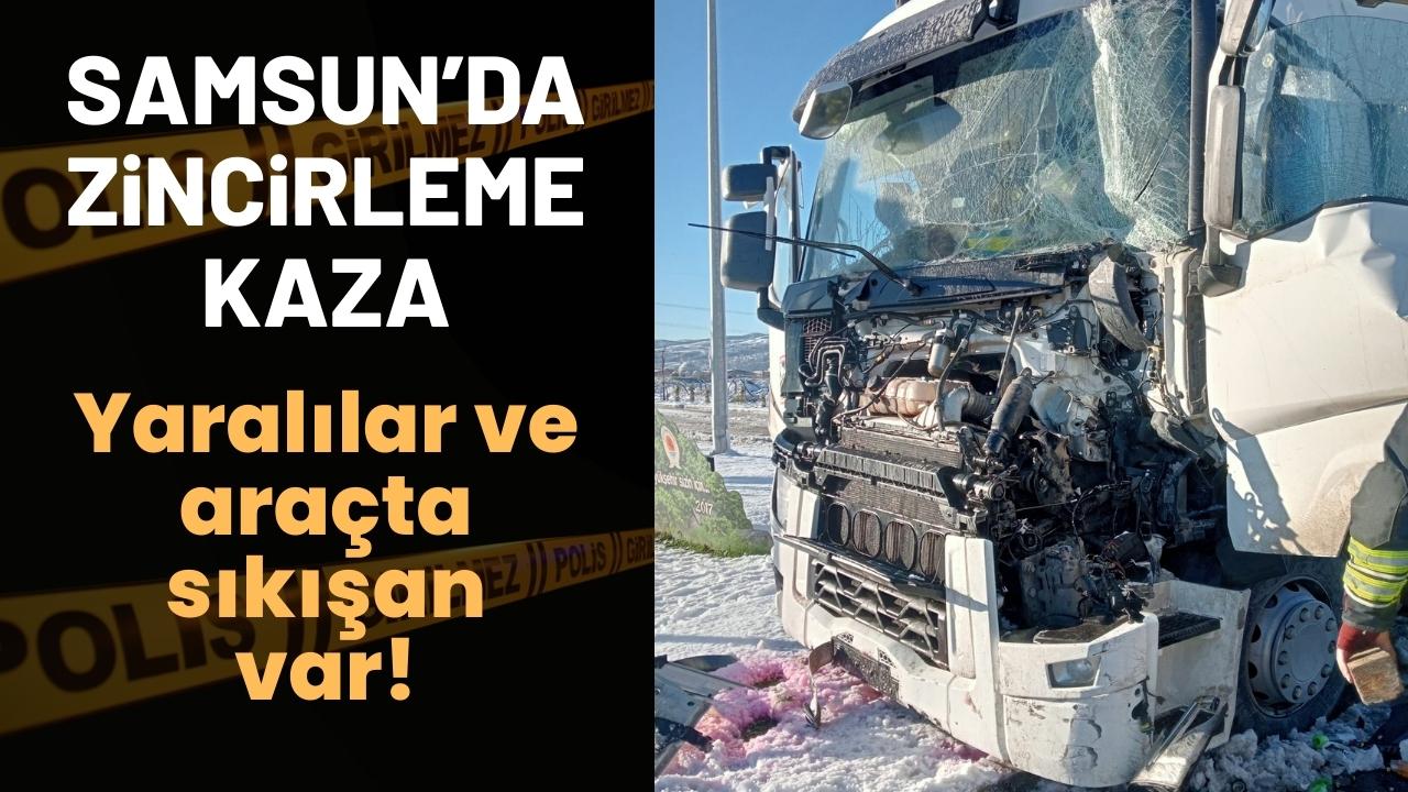 Samsun'da zincirleme kaza: 6 yaralı