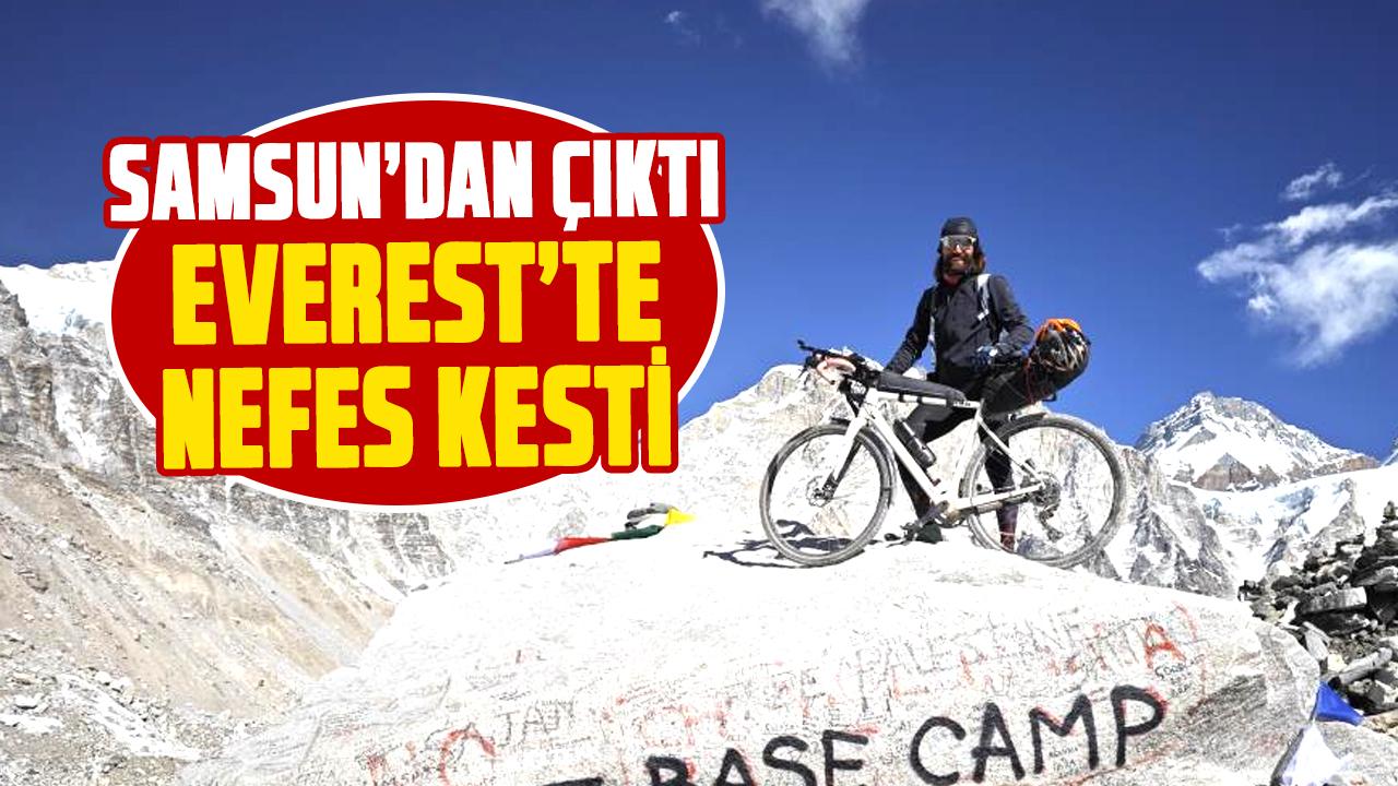 Samsun’dan Everest’e destansı yolculuk! 7 bin kilometre pedal çevirdi