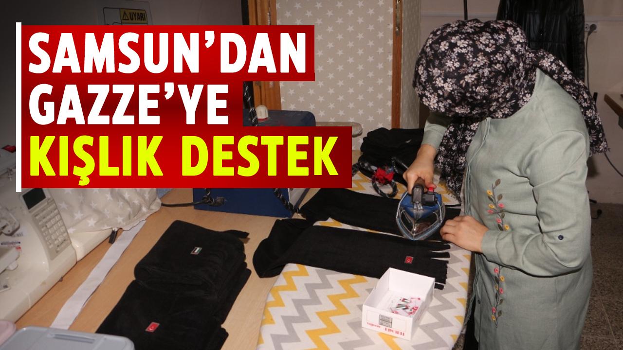 Samsun’dan Gazze’ye kışlık destek