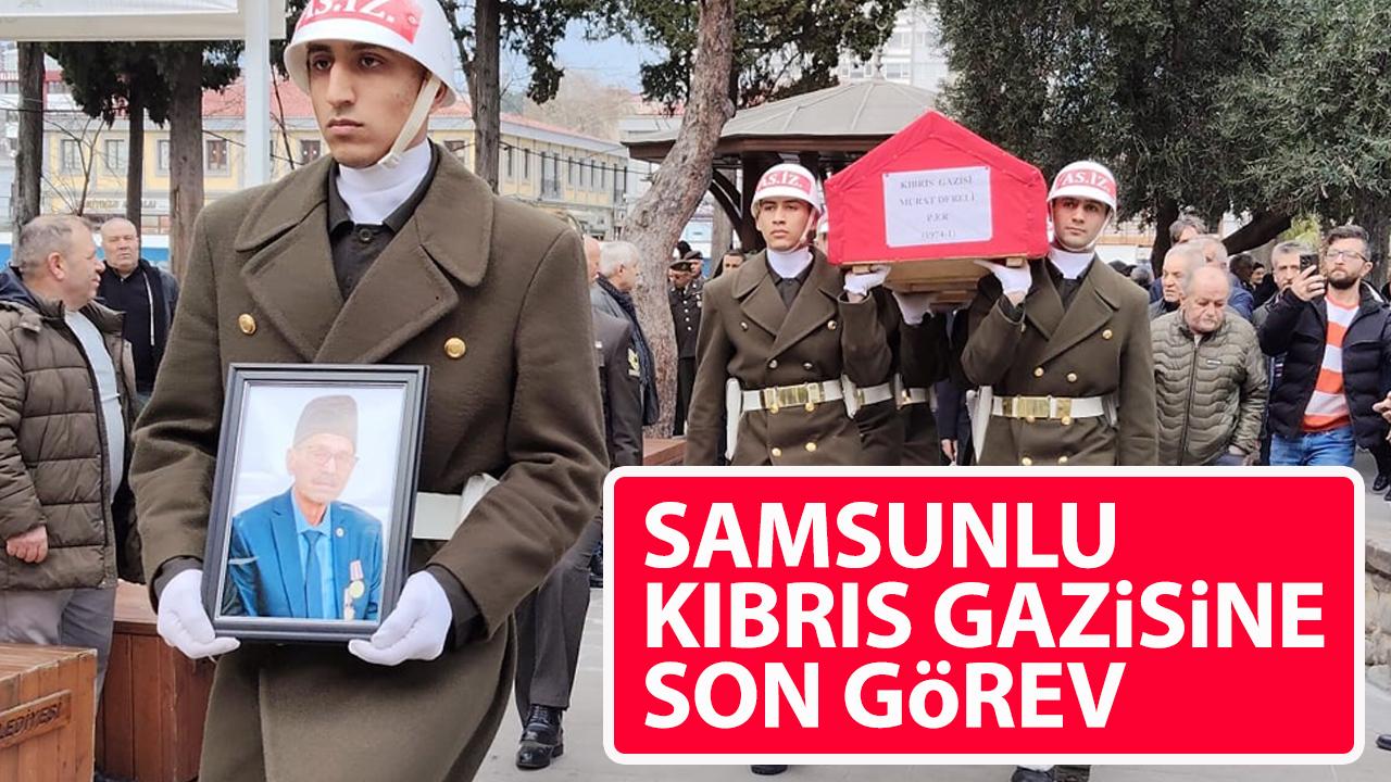 Samsunlu Kıbrıs gazisine son görev!