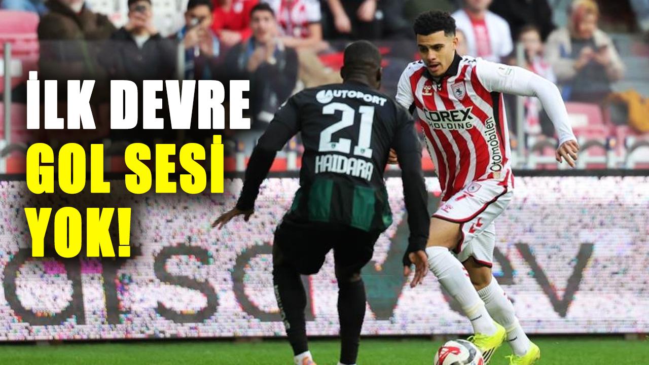 Samsunspor Kocaelispor maçının ilk devresi sona erdi