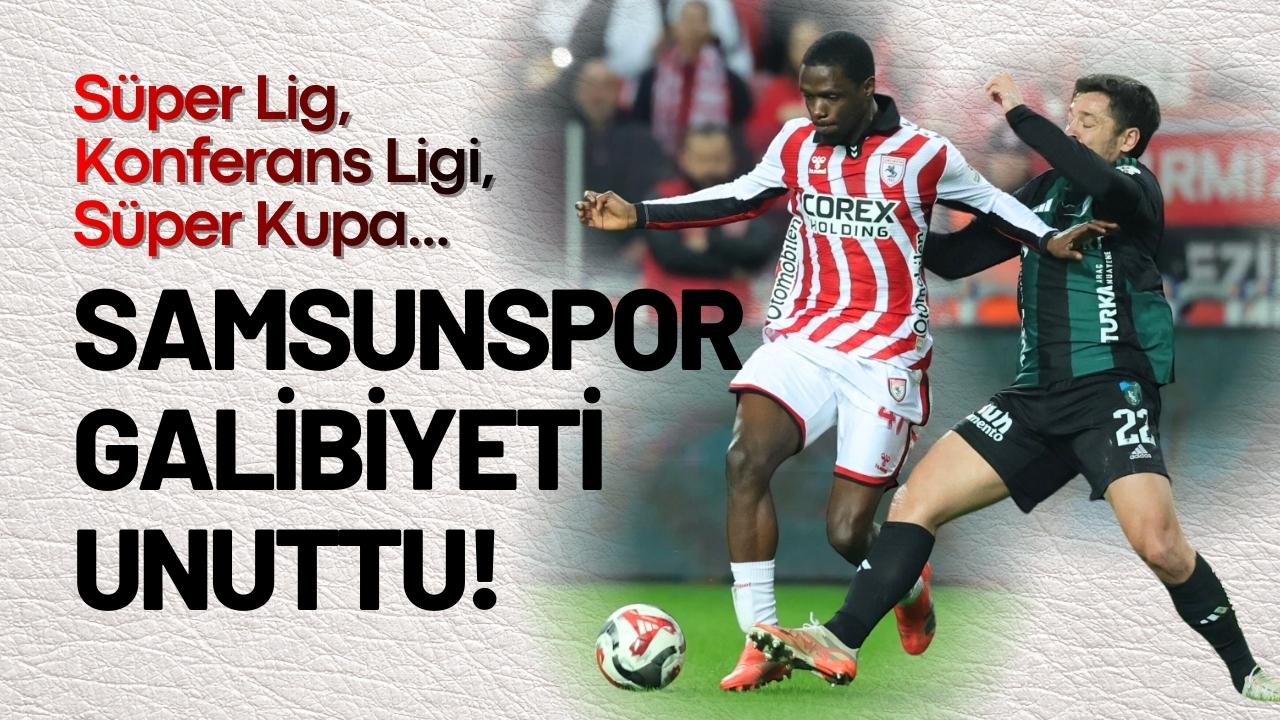 Samsunspor Süper Lig'de son 4 maçta 1 gol atabildi!
