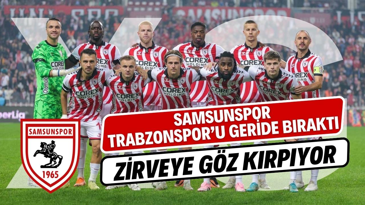 Samsunspor Trabzonspor'u geride bıraktı