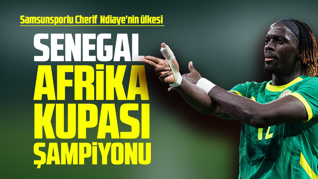Samsunsporlu Cherif Ndiaye'nin bulunduğu Senegal, Afrika Kupası şampiyonu oldu