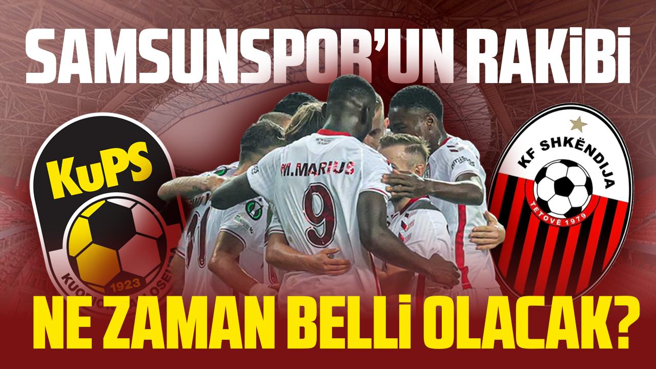 Samsunspor'un rakibi belli oluyor! Konferans Ligi play-off kura çekimi saat kaçta hangi kanalda?
