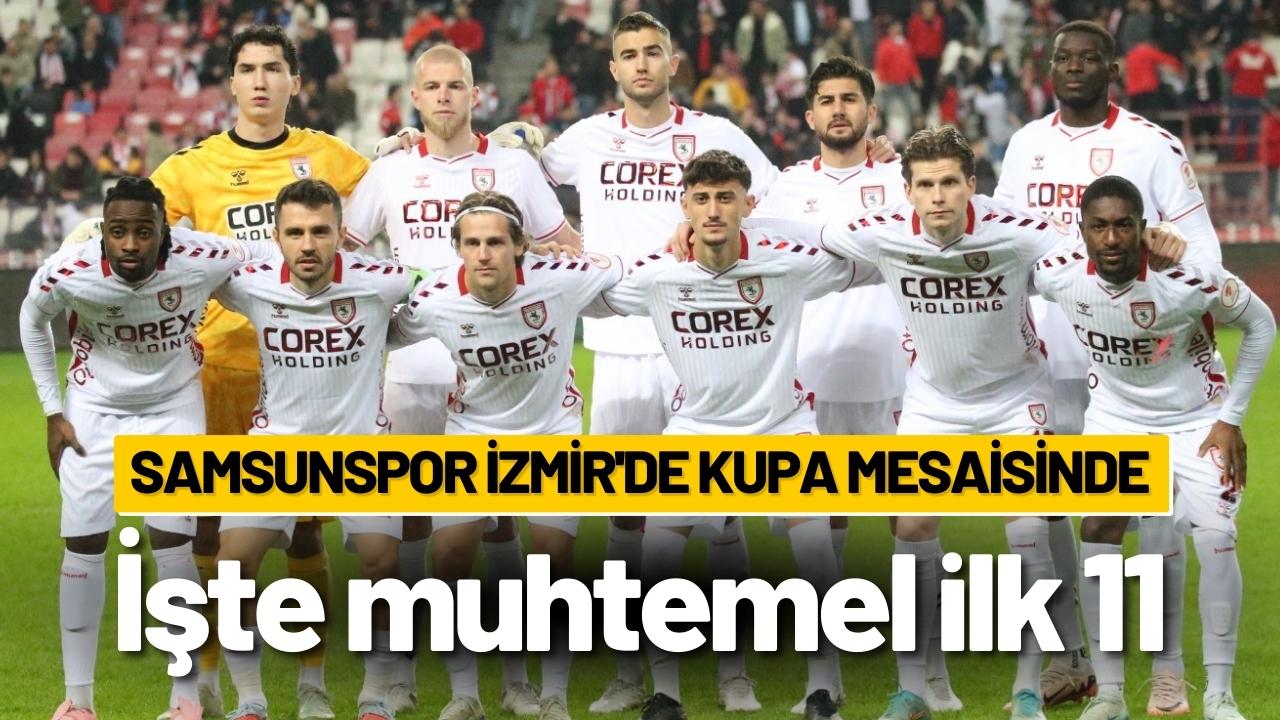 Samsunspor'un Türkiye Kupası'nda Aliağa FK karşısına çıkacağı muhtemel ilk 11