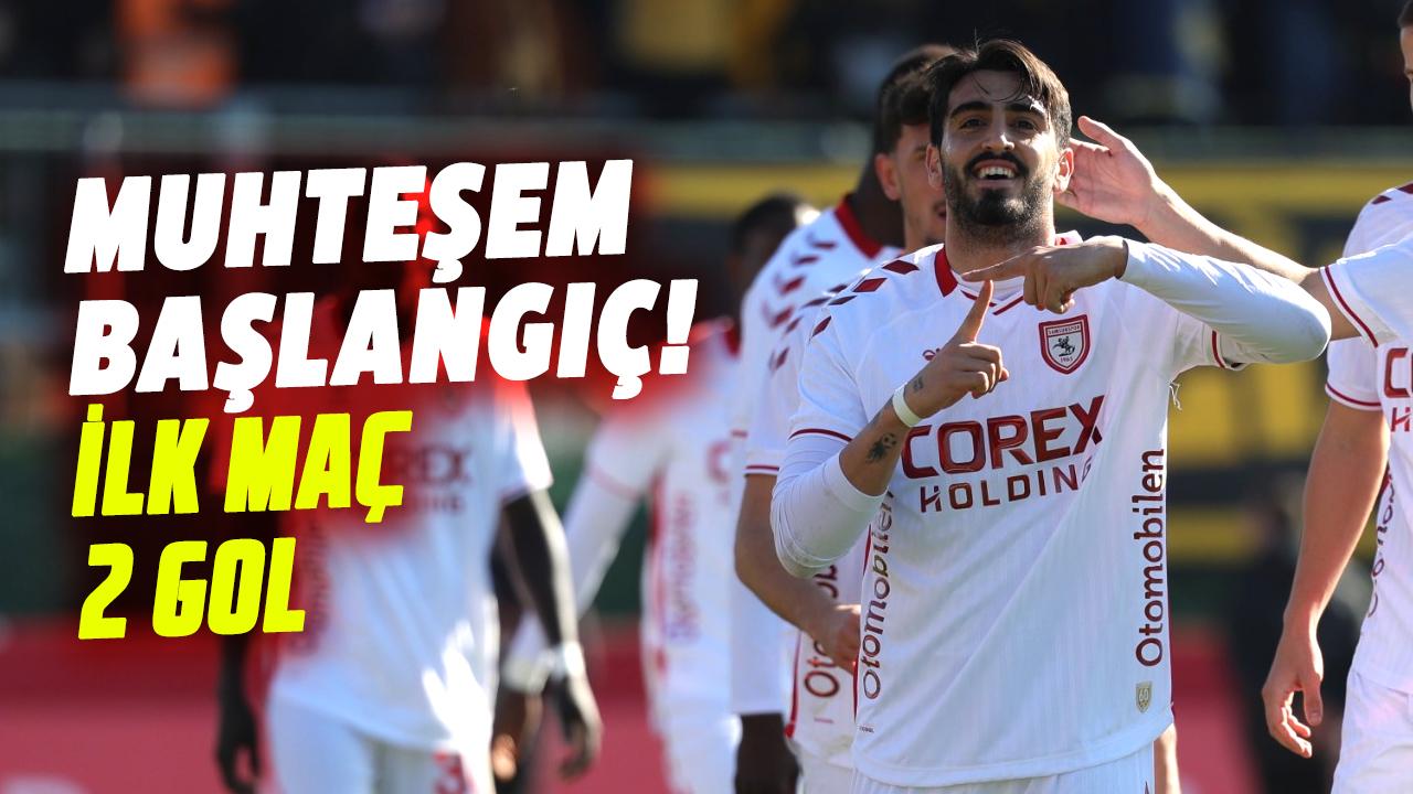Samsunspor'un yeni transferi Yalçın Kayan'dan ilk maçında 2 gol
