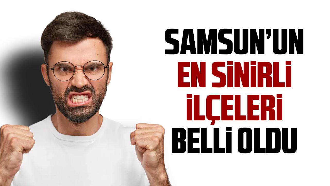 Samsun'un en sinirli ilçeleri belli oldu