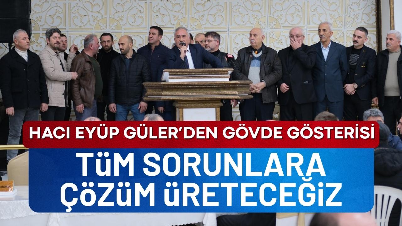 SESOB başkanlık seçimi öncesinde Hacı Eyüp Güler'e tam destek