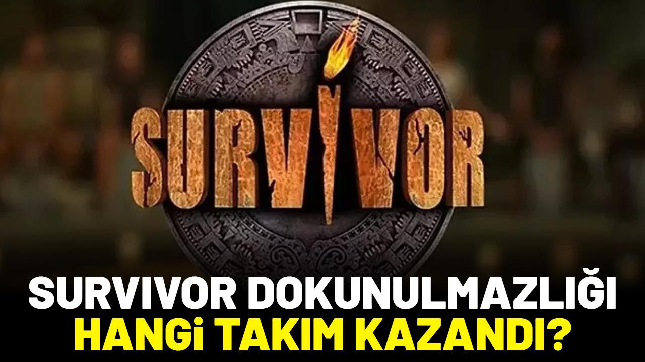Survivor dokunulmazlığı hangi takım kazandı?