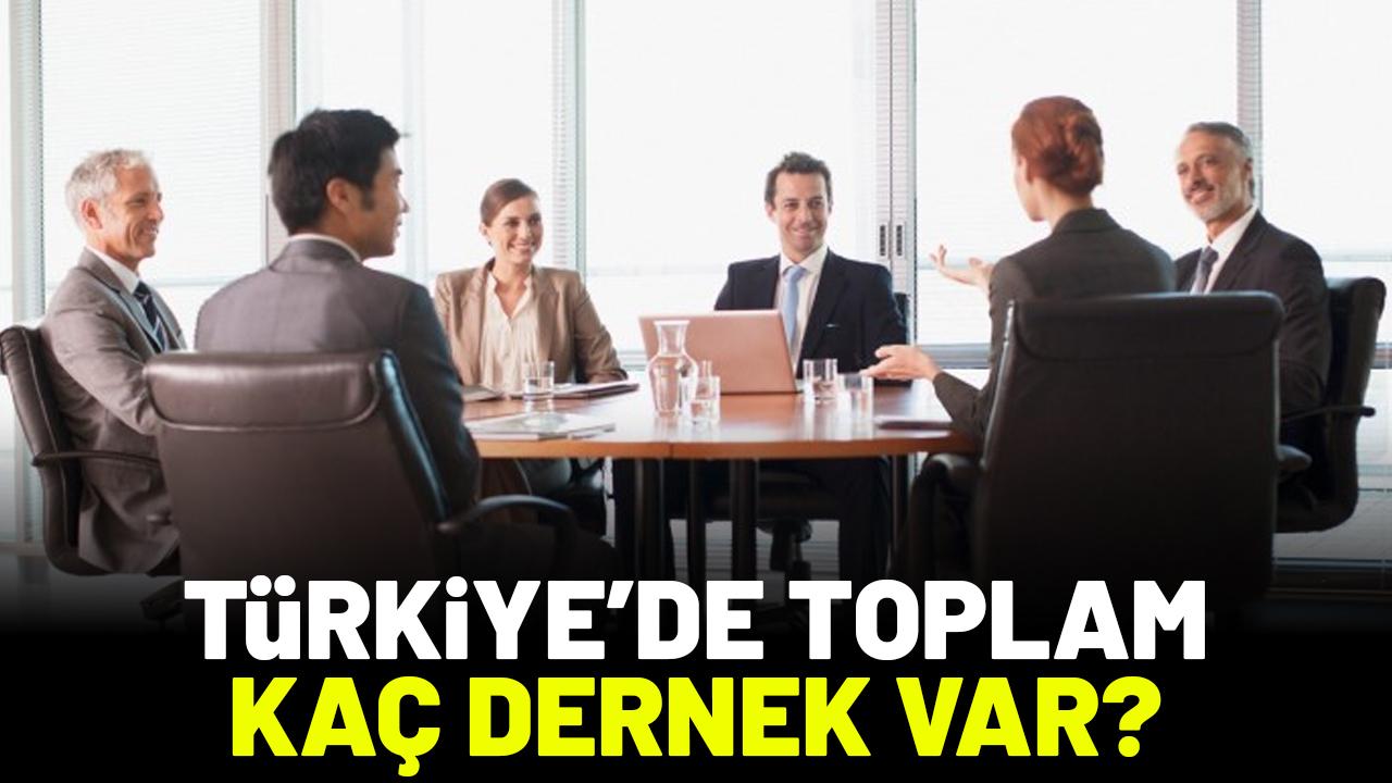 Türkiye'de toplam kaç dernek var?