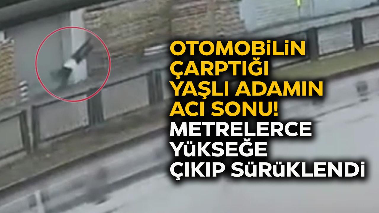 Yaşlı adamın acı sonu! Otomobil çarptı yola savruldu