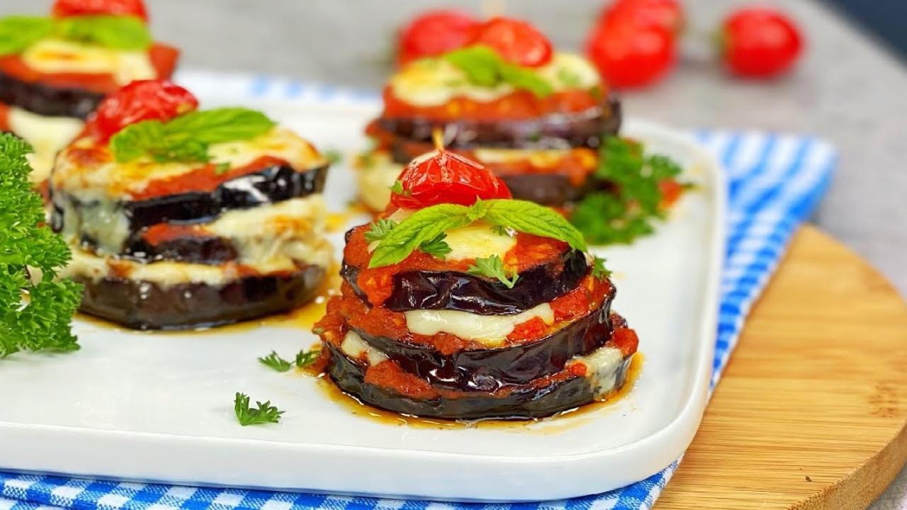 15. Gün iftar menüsü: Peynirli patlıcan kulesi tarifi