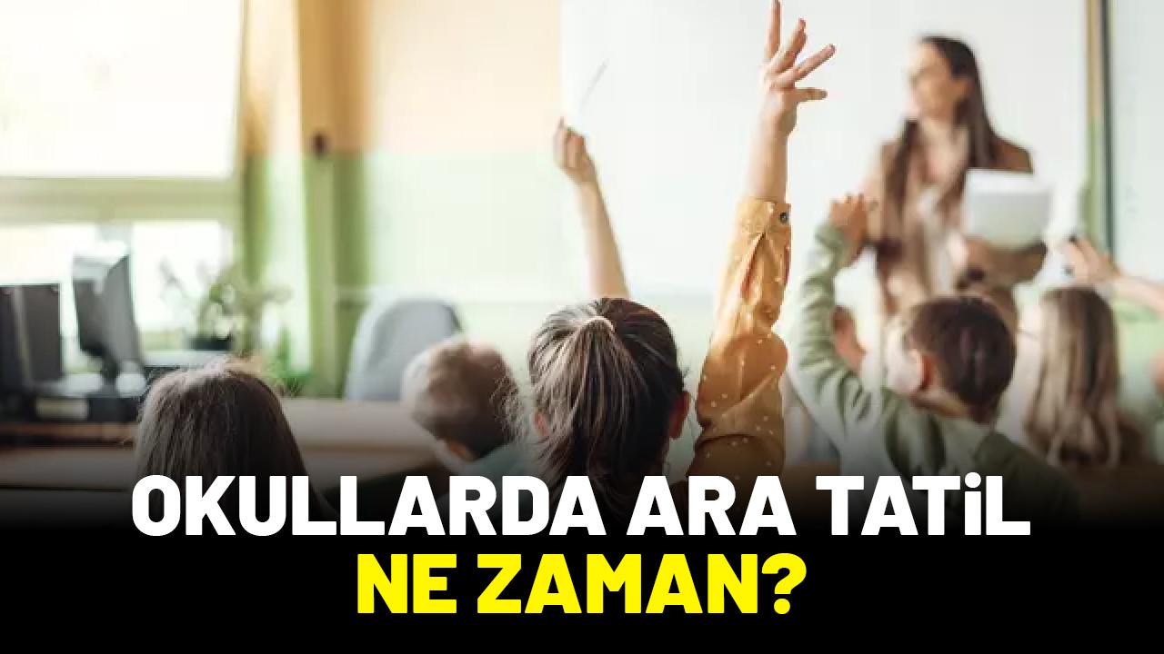 2026 okullarda ara tatil ne zaman?