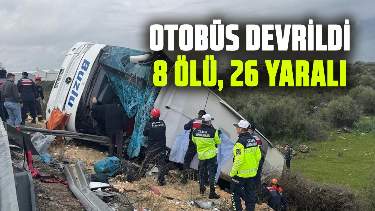 Antalya’da otobüs kazası! Can pazarı yaşandı 8 ölü 26 yaralı
