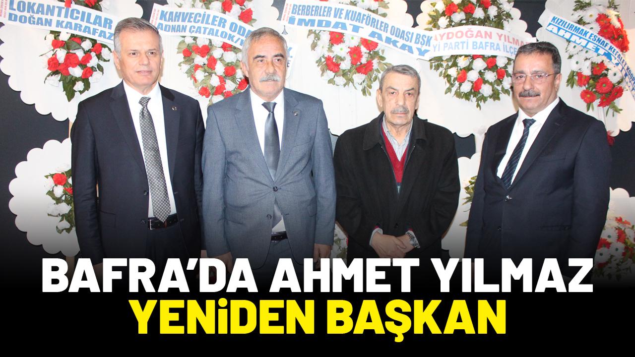Bafra'da Ahmet Yılmaz yeniden başkan seçildi