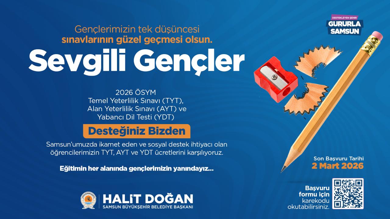 Büyükşehir’den üniversite sınavına girecek öğrencilere destek