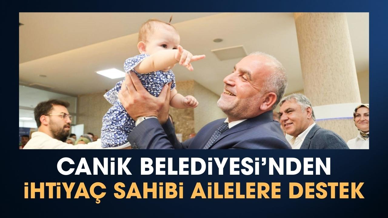 Canik'ten ihtiyaç sahibi ailelere 6 bin lira destek
