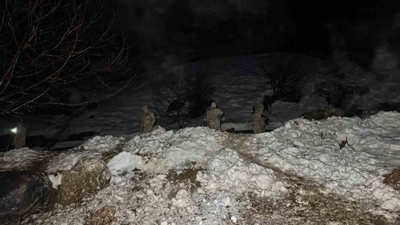 Dev kayalar köye düştü, 30 hayvan telef oldu