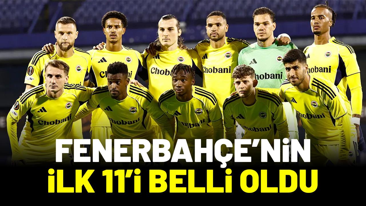 Fenerbahçe'nin Nottingham Forest maçı ilk 11'i belli oldu