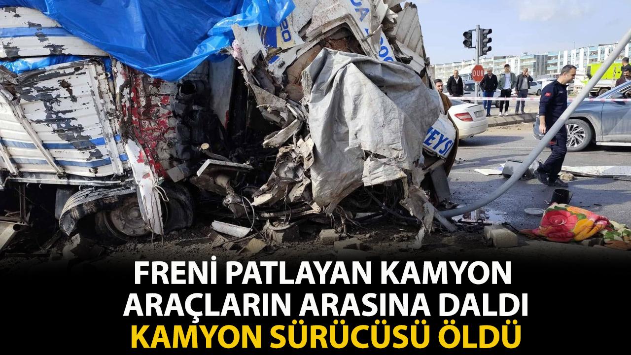 Freni patlayan kamyon araçların arasına dalarak dehşet saçtı! 1 ölü, 3 yaralı