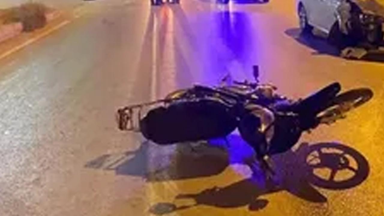 Genç motosikletli kazada öldü!