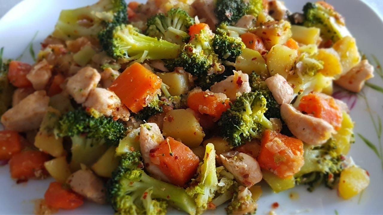 Günlük sofralar için brokolili tavuk tarifi