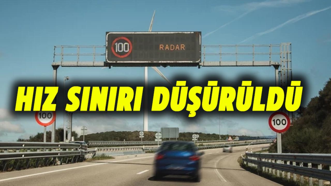 Hız sınırı düşürüldü: yeni limit saate 70 km