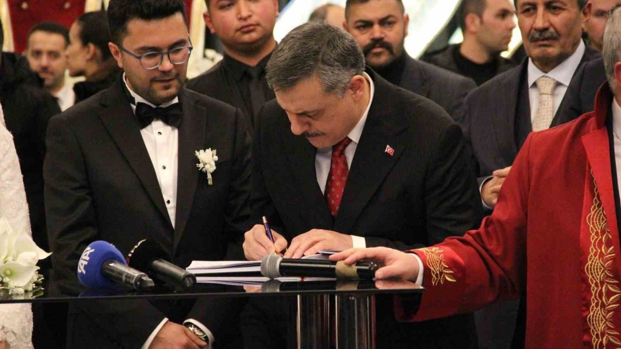 İçişleri Bakanı Mustafa Çiftçi, Çorum’da nikah şahidi oldu