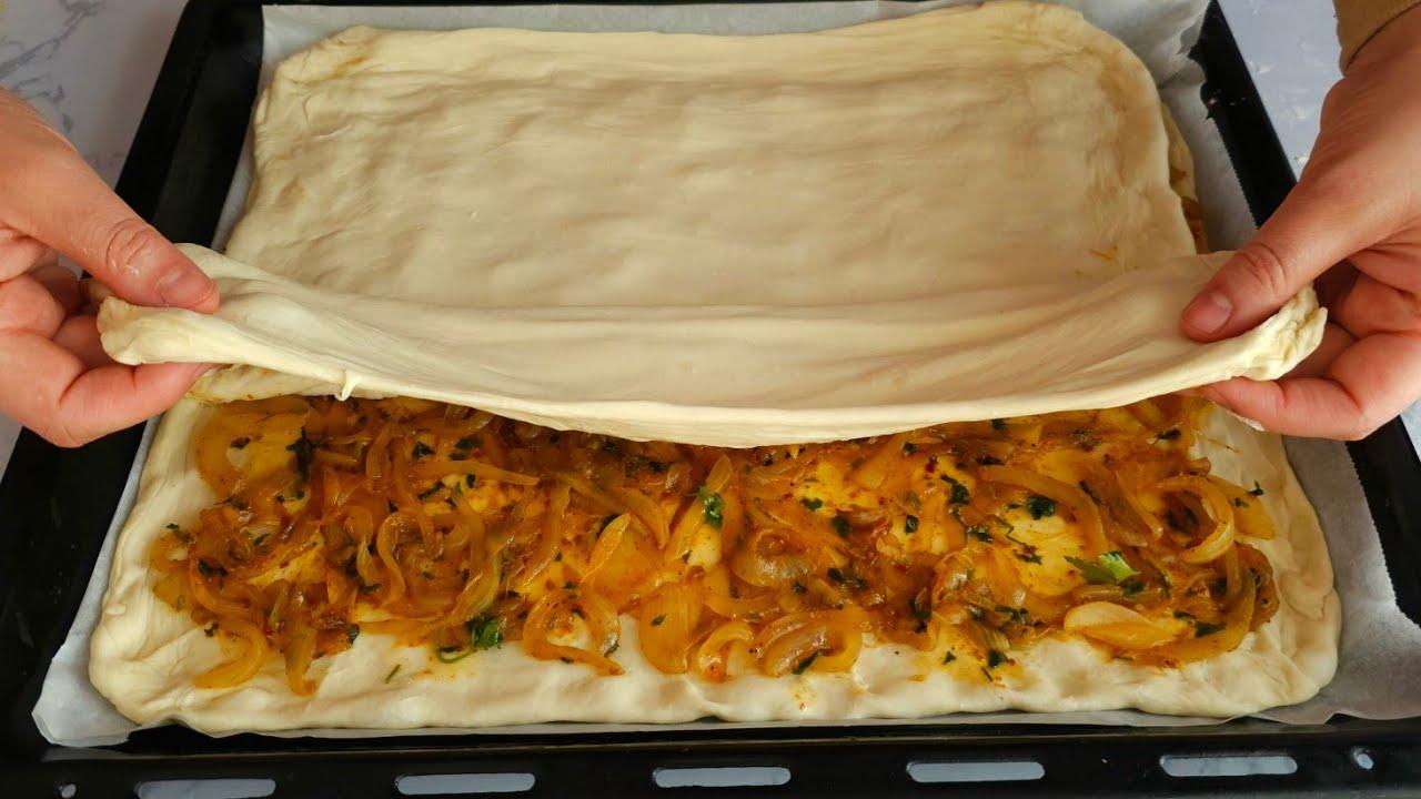 Kavrulmuş soğanlı çıtır börek tarifi