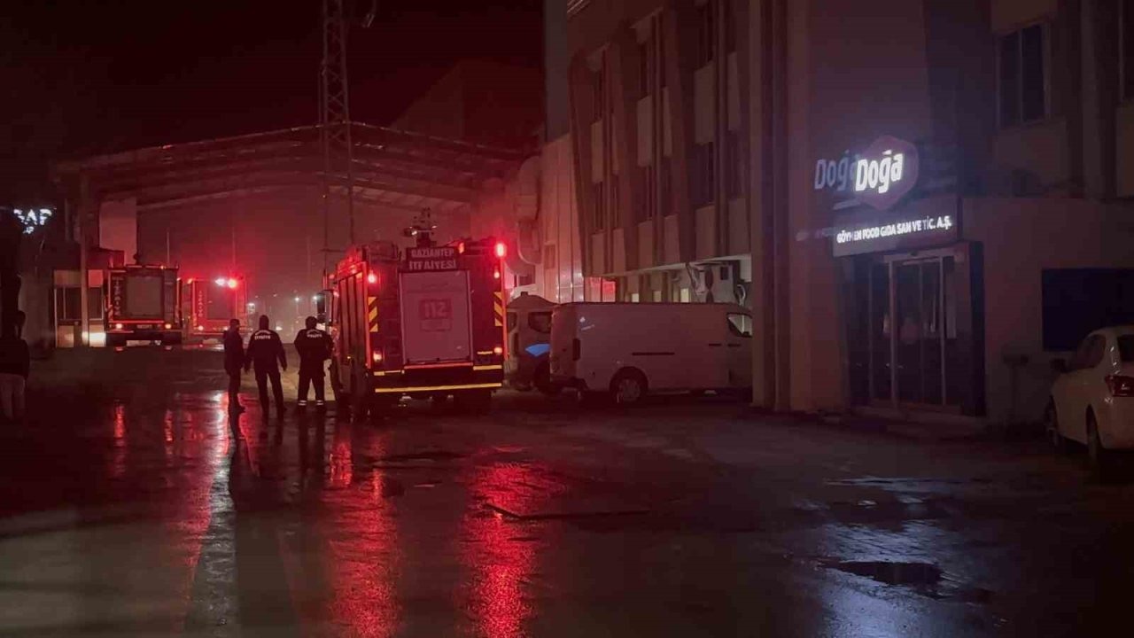 Makarna fabrikasında yangın çıktı!