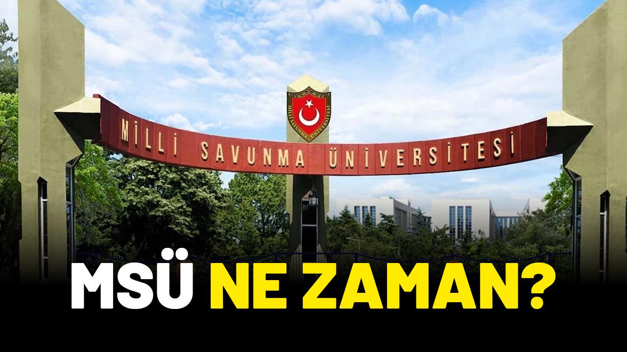 MSÜ ne zaman?
