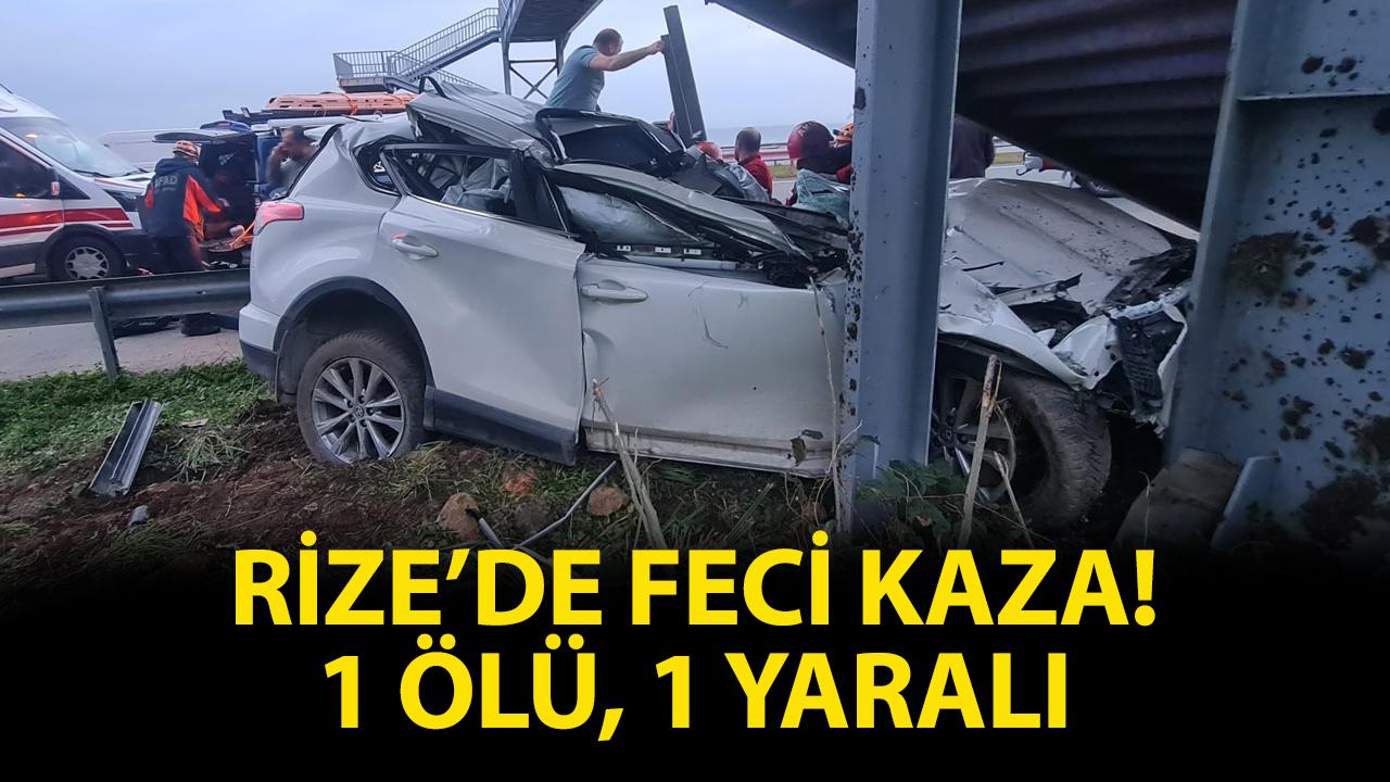 Önce bariyerlere sonra merdivenlere çarptı! 1 ölü, 1 ağır yaralı