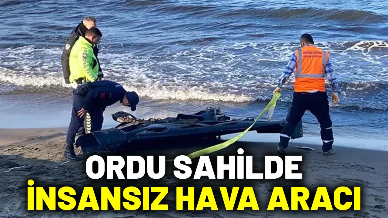 Ordu sahilinde insansız hava aracı parçası bulundu