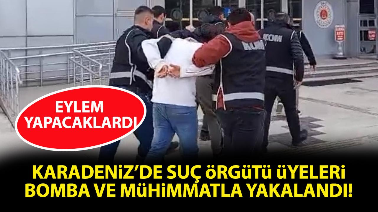 Ordu'da suç örgütü üyeleri bomba ve mühimmatla yakalandı!