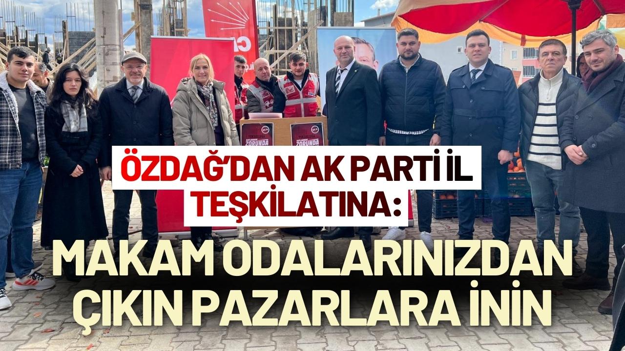 Özdağ’dan AK Parti İl Teşkilatına: Makam odalarınızdan çıkın pazarlara inin