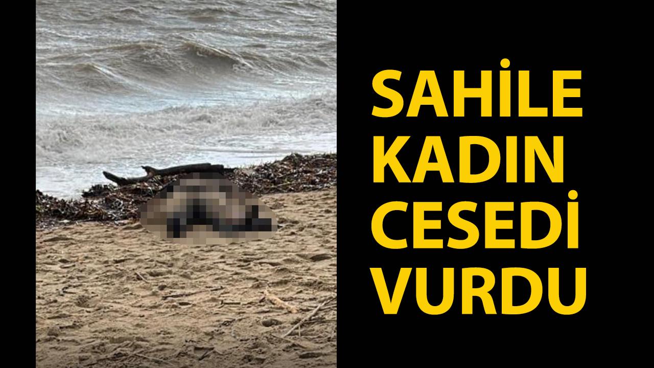 Sahile kadın cesedi vurdu