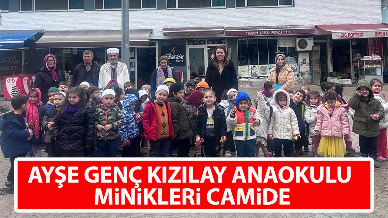 Samsun Ayşe Genç Kızılay Anaokulu minikleri camide