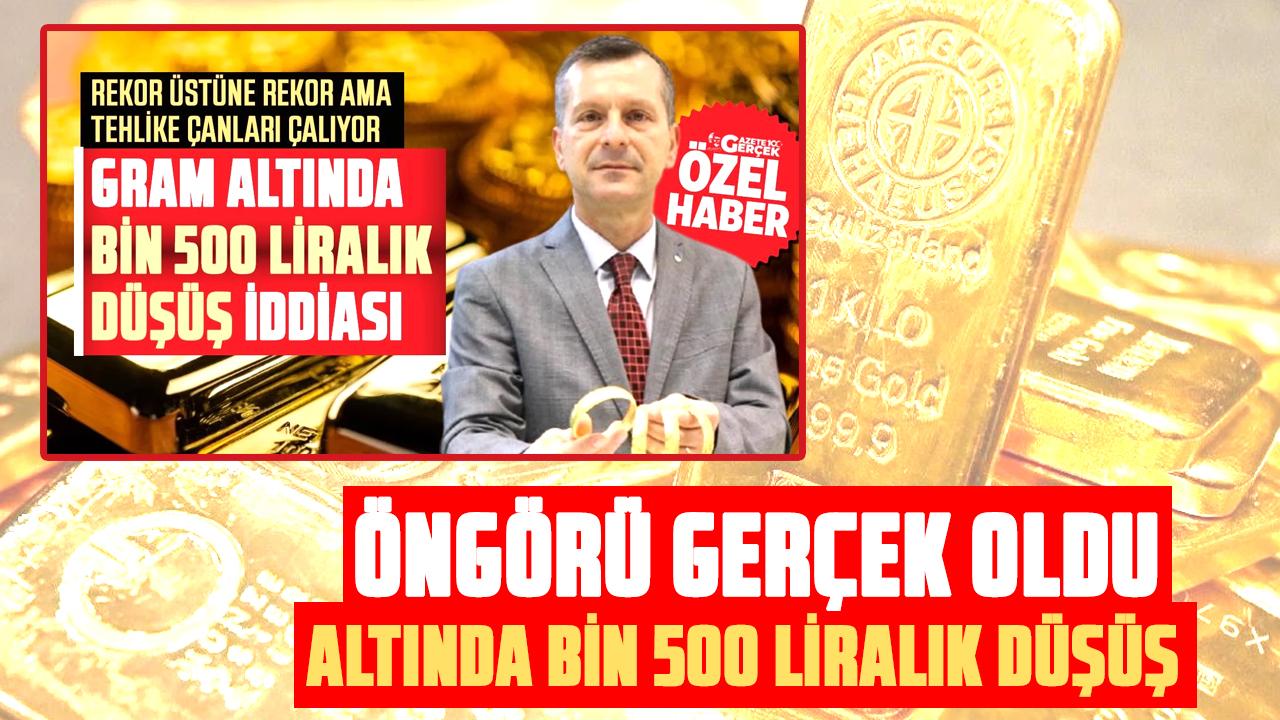 Samsun Kuyumcular Odası Başkanı Salih nokta atışı yaptı! Gram altında 1.500 TL’lik düşüş