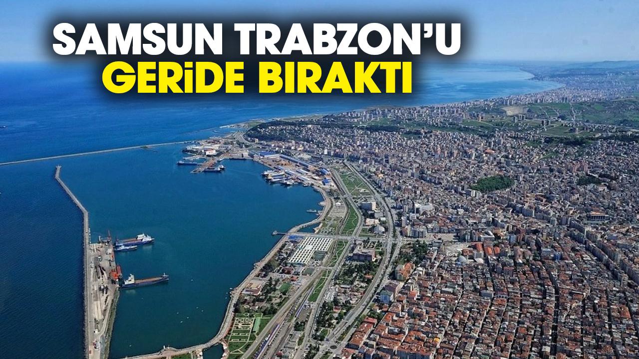 Samsun Trabzon'u geride bıraktı