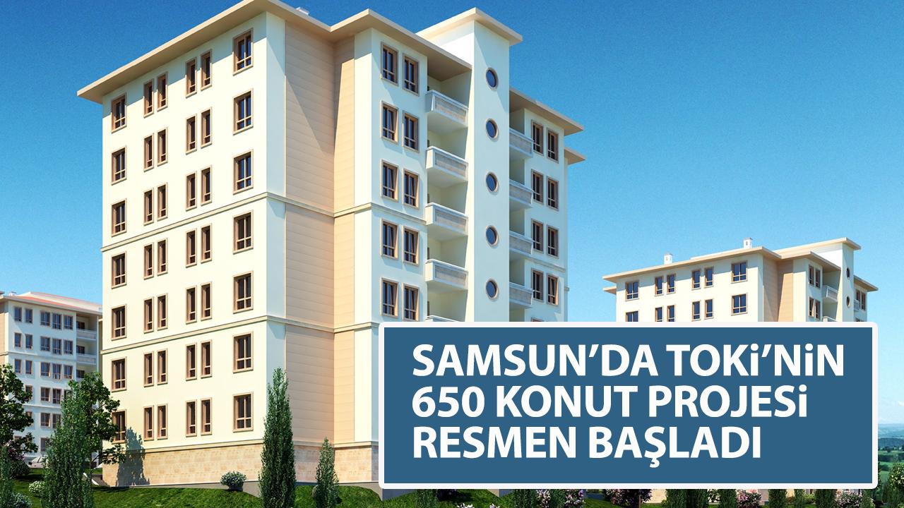 Samsun Vezirköprü'de TOKİ'den 650 konutluk projesi! Yer teslimi yapıldı