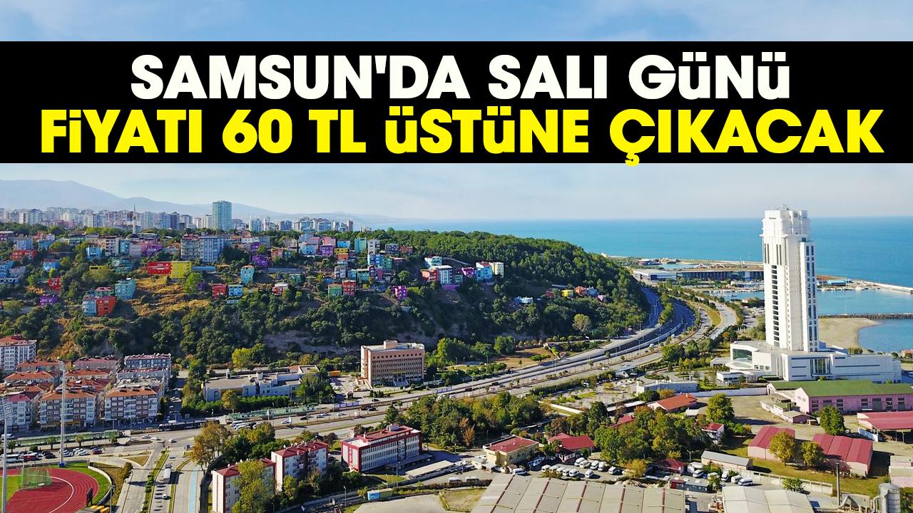 Samsun'da 24 Şubat Salı günü fiyatı 60 TL üstüne çıkacak