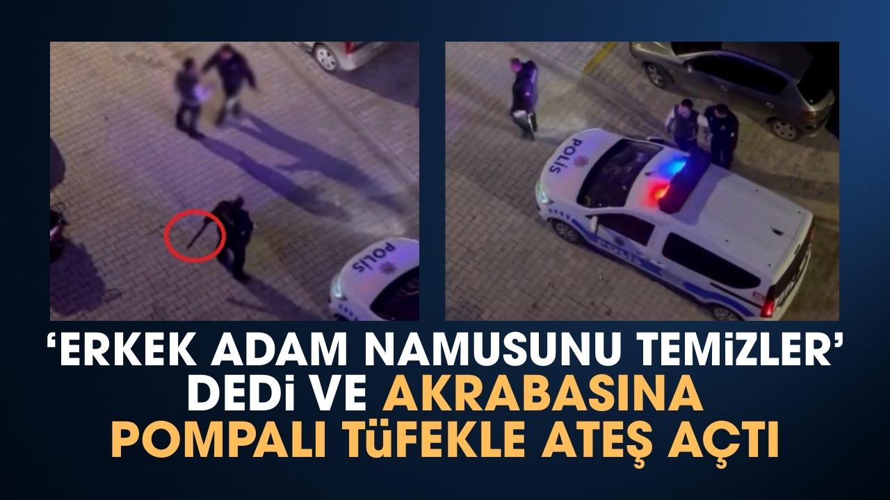 Samsun'da akrabasına pompalı tüfekle ateş açıp aracının lastiklerini kesti