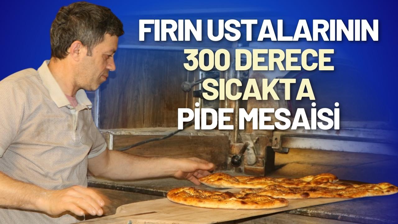 Samsun’da fırın ustalarının pide mesaisi başladı