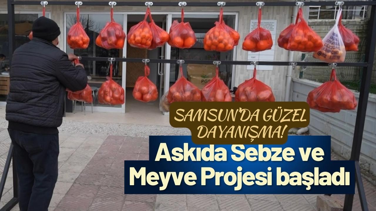 Samsun’da güzel dayanışma! Askıda Sebze ve Meyve Projesi başladı