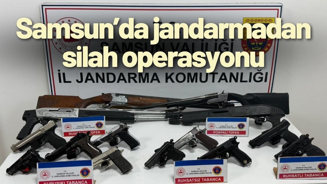 Samsun’da jandarmadan silah operasyonu
