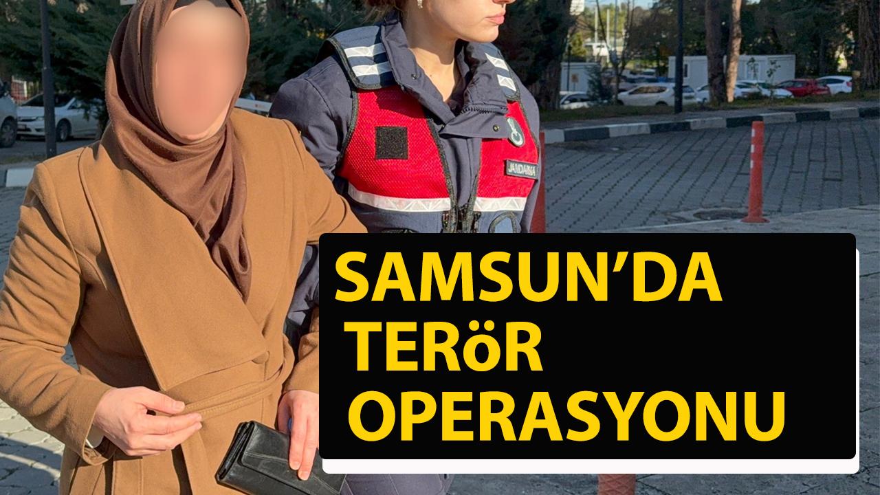 Samsun'da jandarmadan terör operasyonu! 1 gözaltı