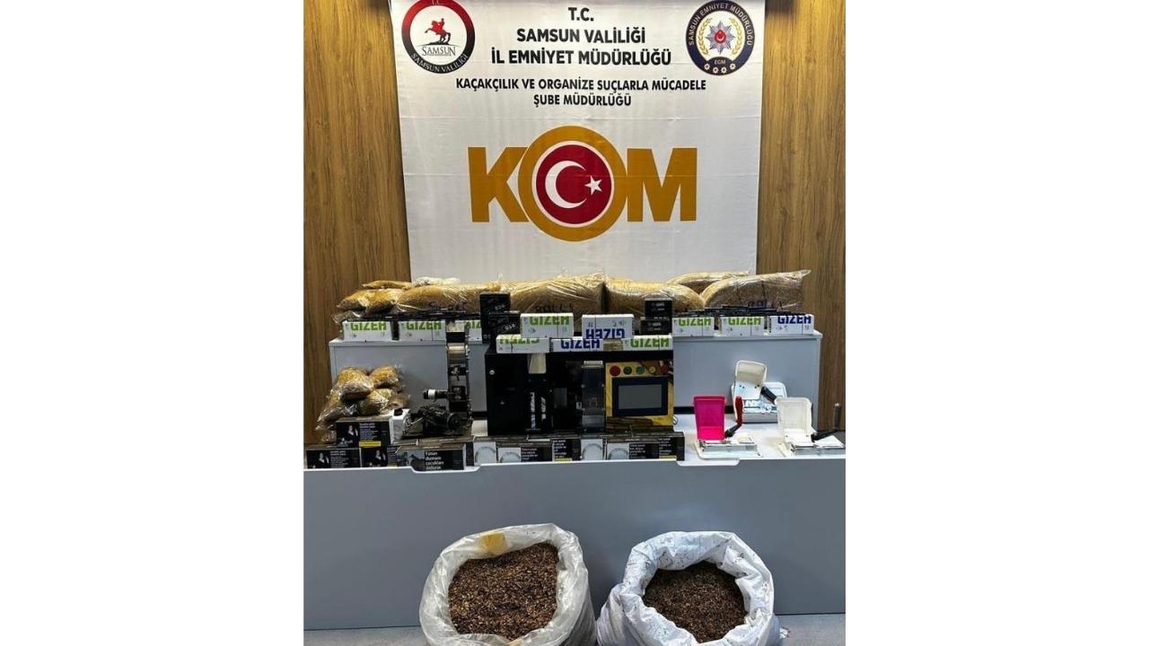 Samsun’da kaçak tütün mamulü operasyonu: 4 şüpheli yakalandı