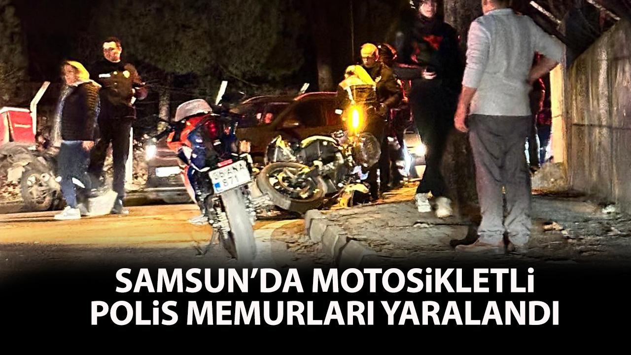 Samsun'da kaza! 2 polis memuru yaralandı